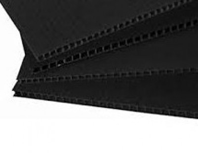 Coroplast Negro (Plástico Corrugado Negro)
